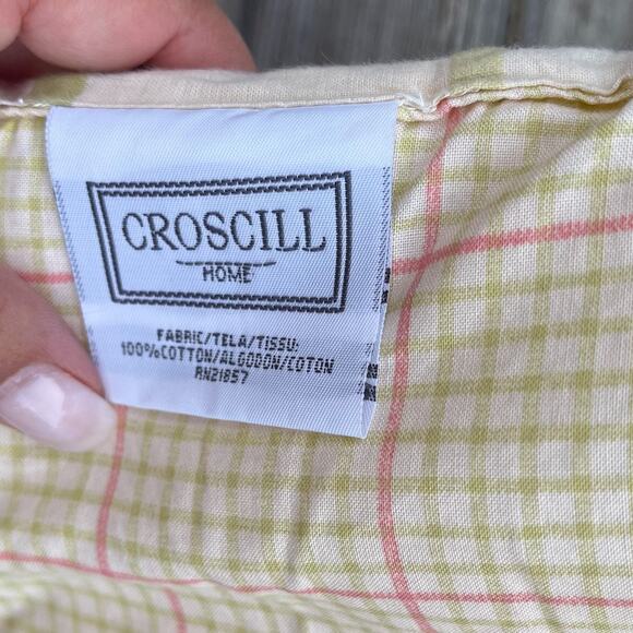 Croscill Home Juliana Reversible Full Size Comforter Pillow Sham Set Yellow - Picture 10 of 14